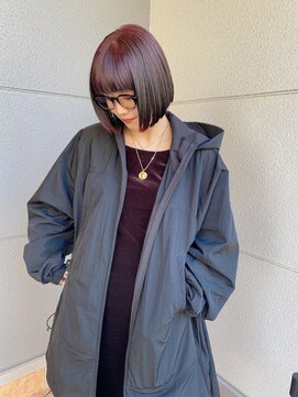 ヘアーアイストゥーレ(HAIR ICI TRE) ボブ/ぷつっとボブ/ミニボブ／担当　渡邉桜桃