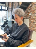 【REJOICE hair EN】シルバー　スパイキーショート　担当AKIRA