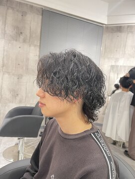 ビカムメンズヘアー 栄店(become men's hair) King Gnu常田さんヘア/ツイストスパイラルパーマ/ウルフヘア