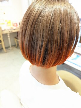 ドット ヘアー(dot.hair) みにぼぶ おれんじ