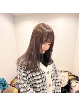 アンヘアー 元町三宮(UNHAIR) グレージュカラー/ココアベージュ/黒髪/ストレートヘア