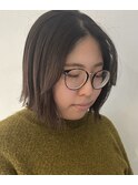 ふんわりセンターパート×ぷつっとボブ/藤沢/20代/30代/40代
