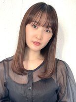 トリコ ショップアンドヘアサロン(tricot shop hair salon) ワンカール ワイドバング ストレート