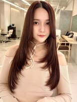 エジョン 三鷹店(Aejon)&nbsp;レイヤーロング/ヘルシースタイル/韓国ヘア/ベビーピンク/吉祥寺