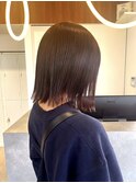 ボブ×レッドカラー