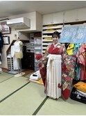 袴着付とアップスタイル