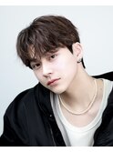 メンズカットメンズヘアシースルーマッシュダウンパーマ