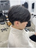 ☆メンズ/センターパート/ニュアンスパーマ/毛流れ/水戸/学割