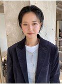 【小倉修也】かき上げ黒ボブ