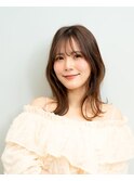 ひし形くびれミディアムふんわりボリュームヘア赤羽岩淵美容院