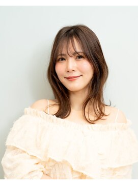 シェノン 赤羽店(CHAINON) ひし形くびれミディアムふんわりボリュームヘア赤羽岩淵美容院