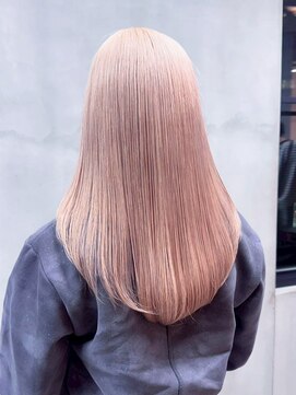 アルバム 渋谷パルコ(ALBUM) ロング顔周りレイヤー韓国ヘア美髪ホワイトグレージュ_ba552402