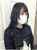 下北沢タッセルボブデザインカラー切りっぱなしボブミディアム◆