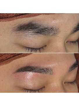 美容室 賀流。 大人気メンズ眉WAX