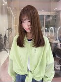 ブラウンベージュ×フェイスレイヤー