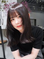 アイティーバイアルバム 北千住店(IT by ALBUM)&nbsp;ロンググレージュオリーブベージュ顔周りレイヤー_ba520621