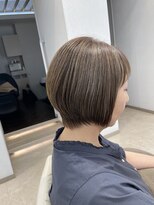 シュヴー 浦安店(CHEVEUX)&nbsp;チャコールグレー/ショートボブ/30代/40代/50代