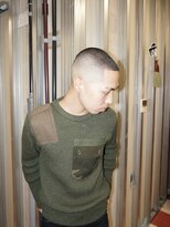 メリケンバーバーショップ トーキョー(MERICAN BARBERSHOP TYO)&nbsp;BURGブルーブラックイージーパーマスキンフェードバズ