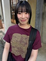 エヴリンアンドペイジ(Evelyn&paige)&nbsp;ぱつっとボブ/暗髪/顔まわりレイヤー【神戸元町/水原】