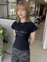 ムード タテマチ(mood tatemachi)&nbsp;ミルクティーベージュにくびれロブ♪