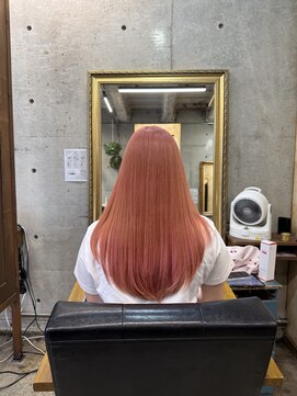 美容室カードル 新小岩店(Cadre) ピンクベージュ/ブリーチ/メテオカラー/艶トリートメント/新小岩