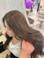 ロンドルピナス 小倉(Lond Lupinus)&nbsp;ミディアムヘア暗めカラー/デザインカラー/フェイスフレーミング