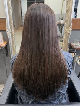 プルエクステ/ナチュラルカラー/ロング【グレージュ】