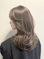 ムード(MOOD,)&nbsp;着物ヘア/大人ガーリー/ダークアッシュ/似合わせカット/銀座駅