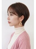 小顔大人ショートボブ20代30代・手入れ簡単・ひし形シルエット