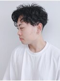 【松戸　テラカド】メンズ刈り上げスパイラルパーマ黒髪