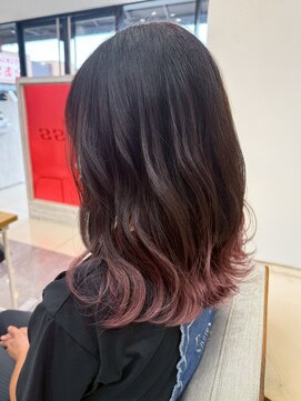 プログレス フレスポ富沢店(PROGRESS) デザインカラー/グラデーションカラー/ピンク/ブリーチ/富沢