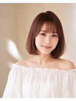 ムル 大倉山(muru)&nbsp;大人かわいい切りっぱなしボブ×ピンクブラウン