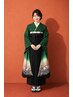 [全日7時～12時]卒業式 持ち込み袴着付け(ヘアセット付)9500円【ペア割可】