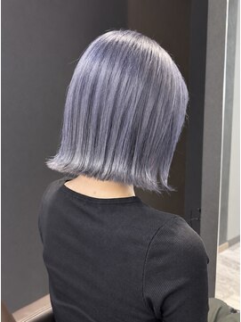 リオリス ヘア サロン(Rioris hair salon) ブルーラベンダー／切りっぱなしボブ／外ハネ