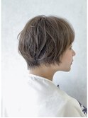 オリーブアッシュ×菱型ショート
