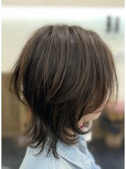 ★soundhairdesign★伸ばしかけネオウルフ