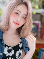 カバーヘア イヴ 戸頭店(COVER HAIR EVE)&nbsp;★シャドールーツくすみピンク外ハネミディアム10代20代30代★7