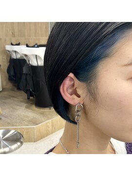 ニコフクオカヘアーメイク(NIKO Fukuoka Hair Make) 「NIKO」フェイスフレームブルー