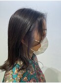 【インナーカラー】ラベンダーカラー×グレージュレイヤーカット