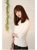 ナチュラルストレートヘア