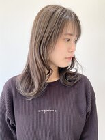 フォーク FOLK&nbsp;【FOLK】透明感グレージュ☆似合わせ外ハネミディアムボブ♪