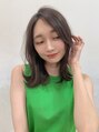 ヘアーデザイン ミヤビ 広尾(HAIR DESIGN MIYABI) 切りっぱなし、ミディアムスタイル&ナチュラルグレージュカラー