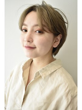 キープへアデザイン(keep hair design) ハンサムショート/前下がりショート/明るい白髪染め【三橋】