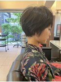 グレージュカラー/シルキーベージュ/斜めバング/秋葉原