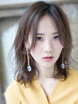 ヘアースペース モナ 清水店(HAIR SPACE Mona) ふわっと軽い、透明感ナチュラルボブディ/センター分けボブ