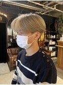 ハイトーン刈り上げセンターパート