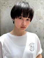 シーン(SCENE)&nbsp;ワイドバング　ハンサムショート　黒髪【天神/今泉】