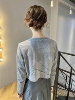 ヘアセットヘアアレンジシニヨン二次会パーティー