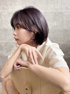 ビームズ ヘアー ブラン(Bee ms HAIR Blanc+) ボブ ショートボブ ミニボブ ショートスタイル 透明感カラー