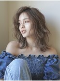【YUYA】ミディアムレイヤー_レイヤーカット_大人レイヤー